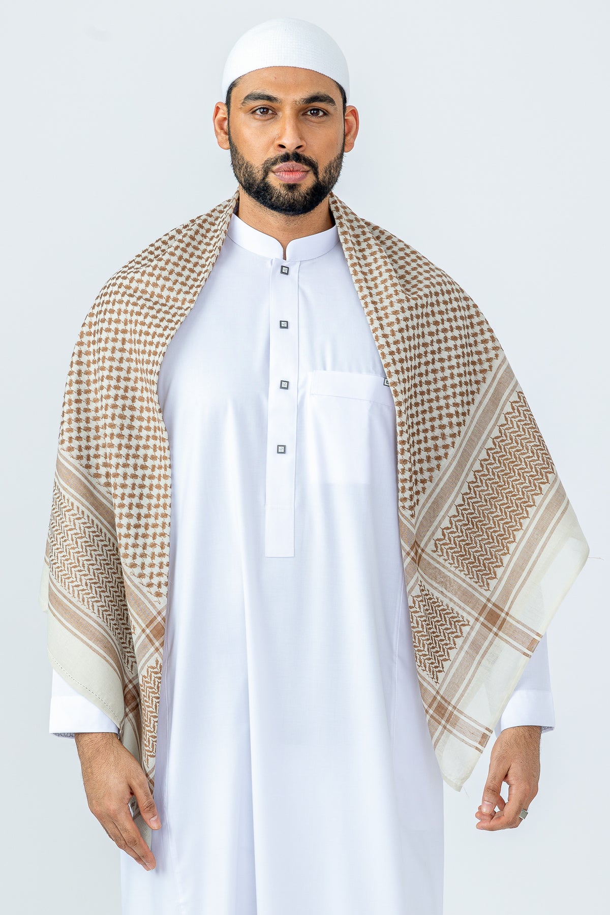 Arab Brown|Cream Shemagh