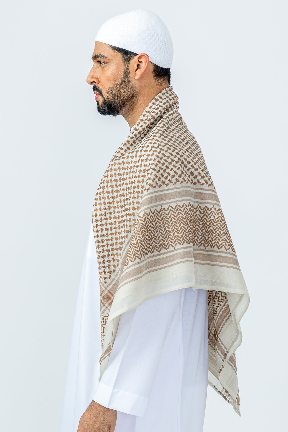 Arab Brown|Cream Shemagh