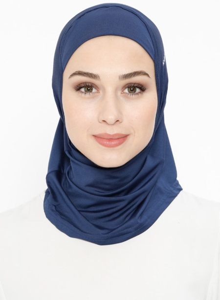 Navy Sports Hijab - jubbascom