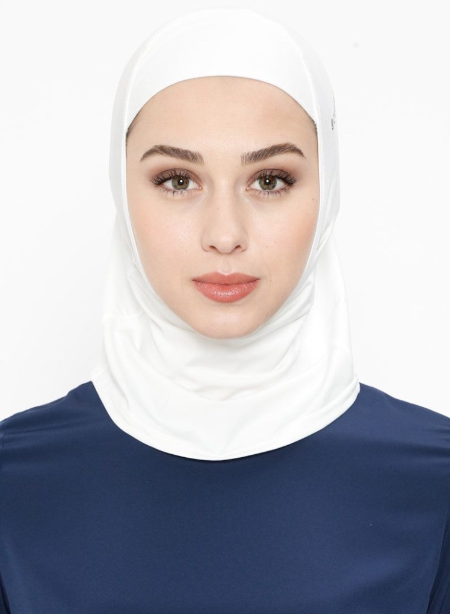 White Sports Hijab - jubbascom