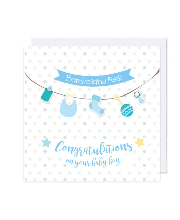 New Born Boy Card - jubbas.com