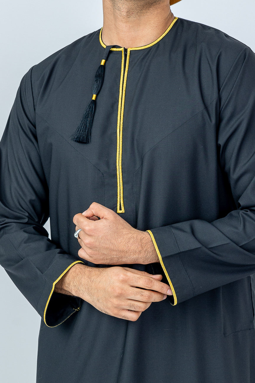 Black|Gold Habeel Thobe