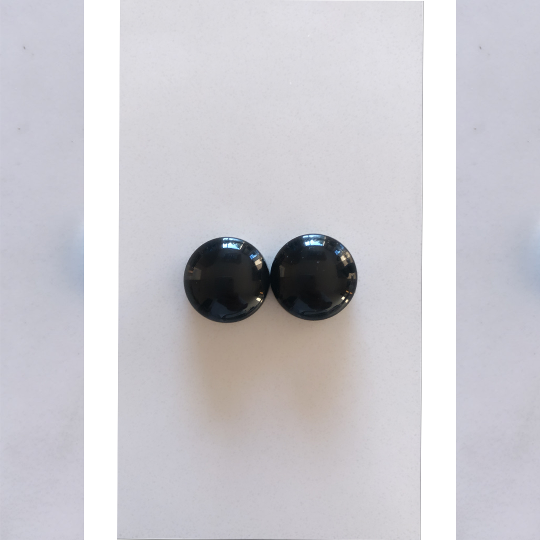 Black Round Scarf Pin - jubbas.com