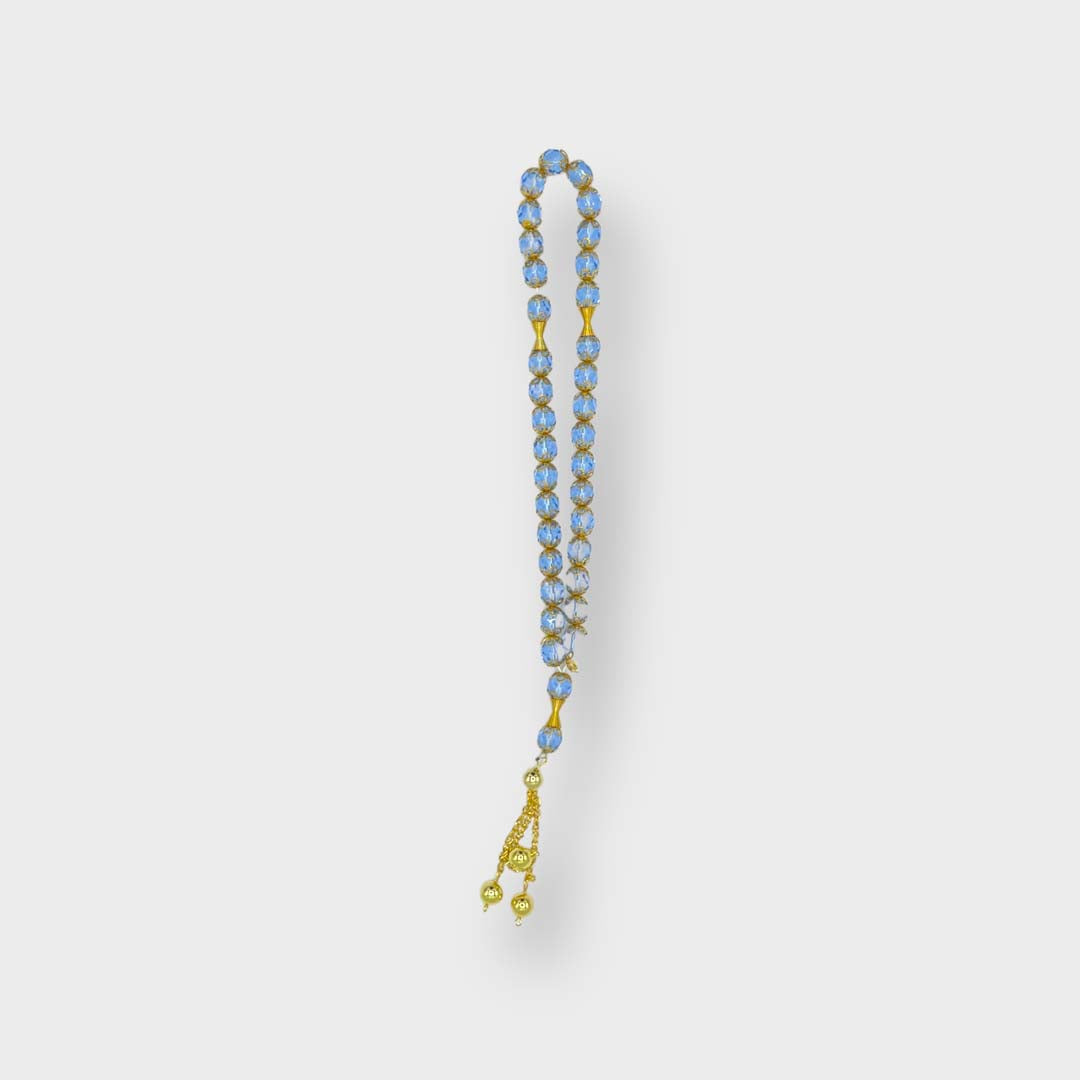 Blue|Gold 33 Beads