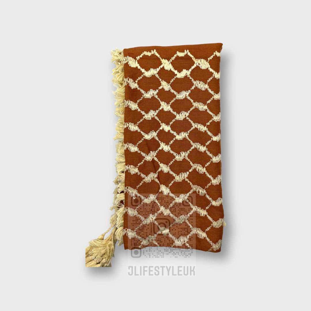 Arab Cinnamon Brown Shemagh