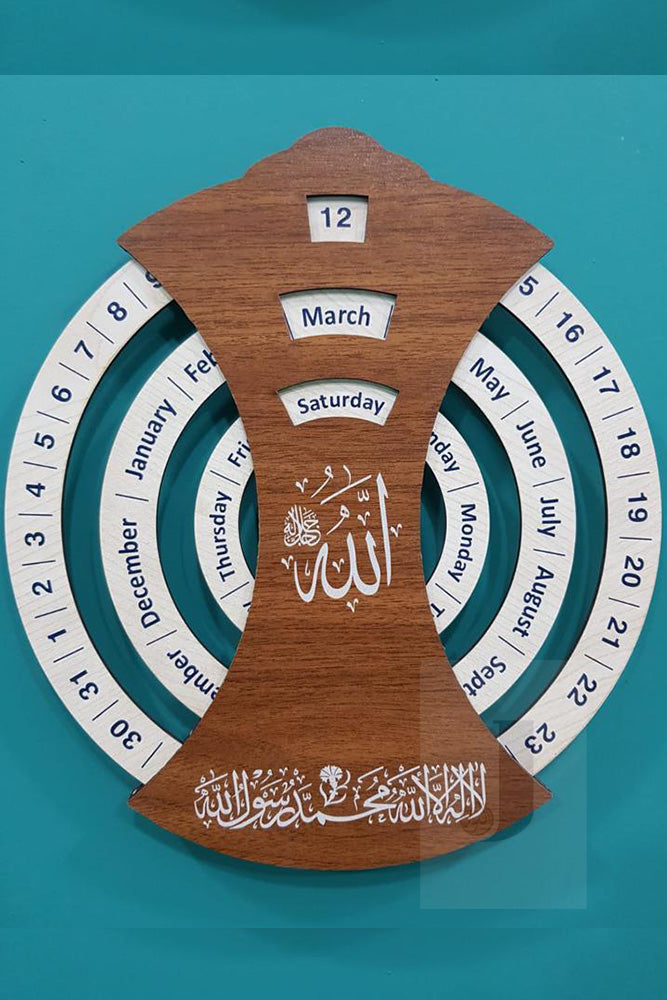 Authentic Wooden Calendar