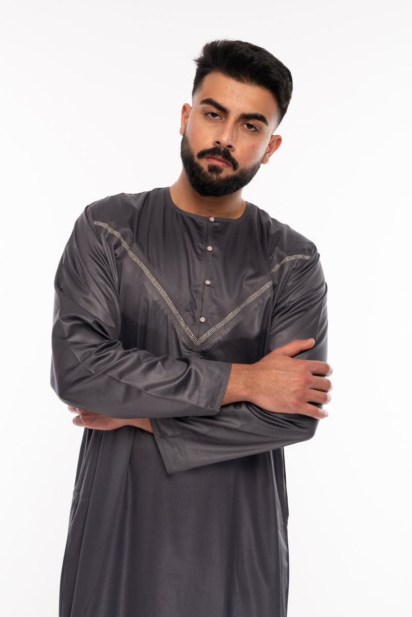 Charcoal Soft Omani - jubbas.com