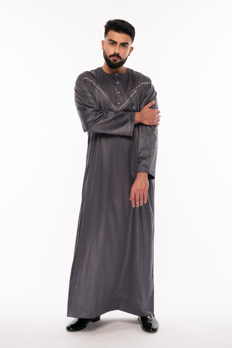 Charcoal Soft Omani - jubbas.com
