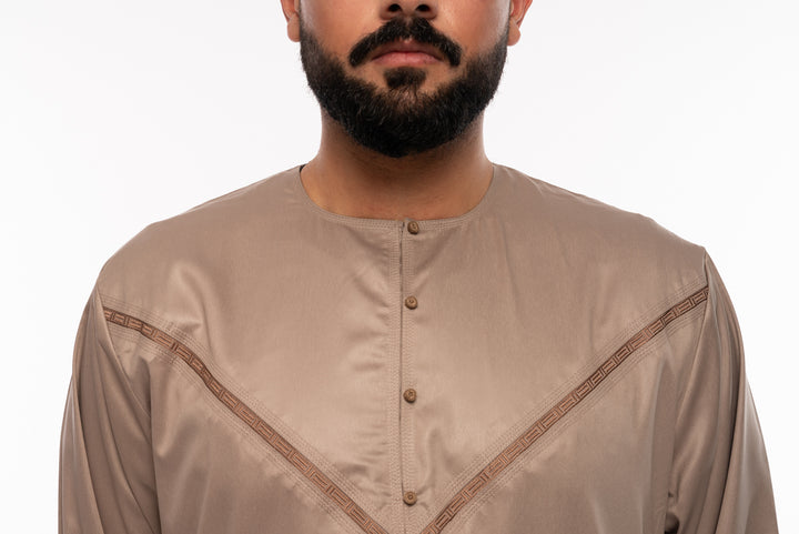 SS20 Gold Omani Jubbah - jubbascom