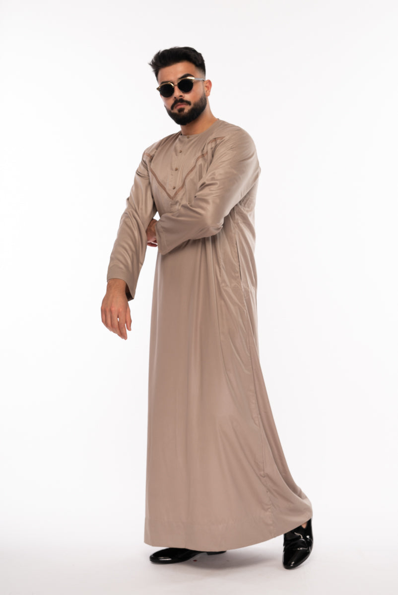 SS20 Gold Omani Jubbah - jubbascom