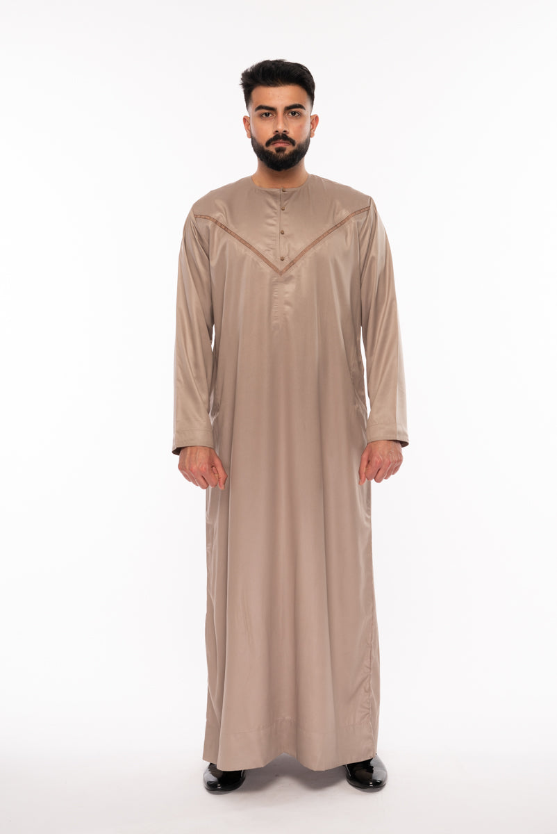 SS20 Gold Omani Jubbah - jubbascom