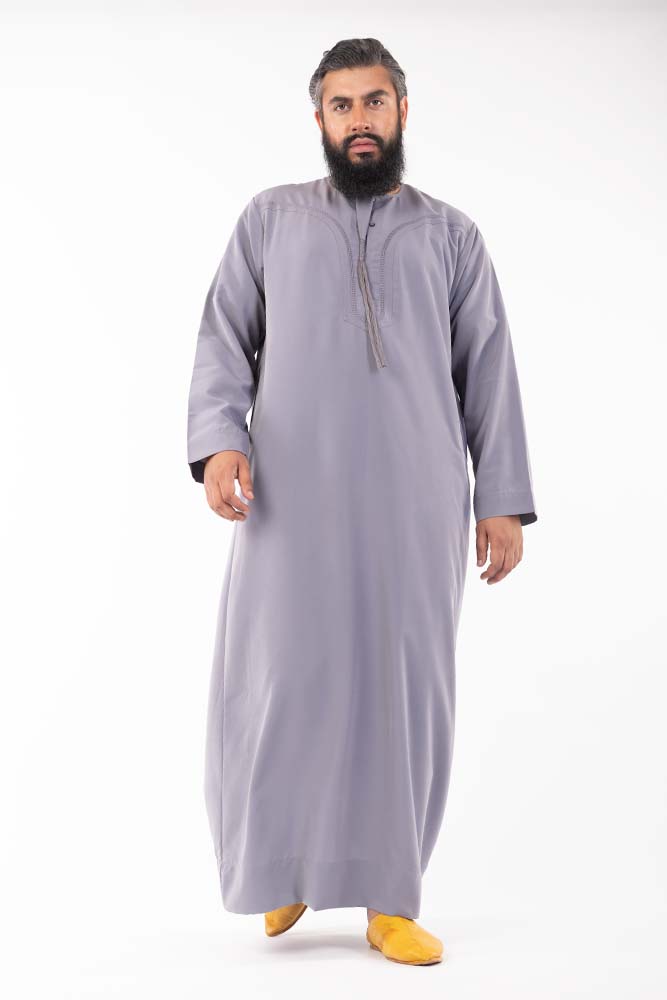 Grey Men Arab Omani Jubba - JLifestyle Store