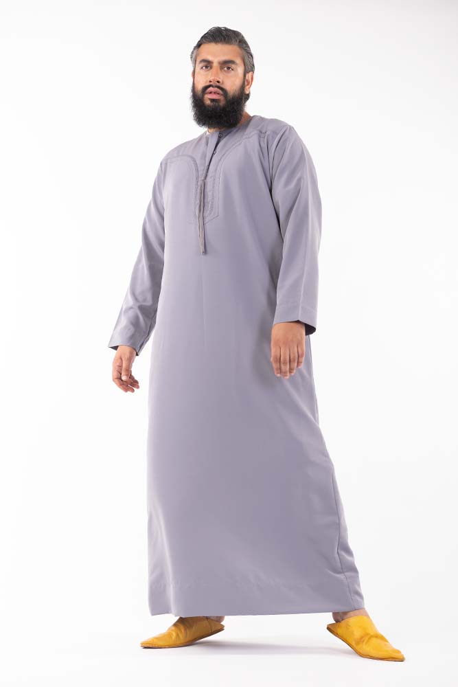 Grey Men Arab Omani Jubba - JLifestyle Store