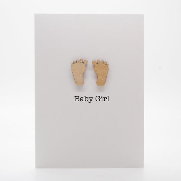 Baby Girl Greeting Card - jubbas.com