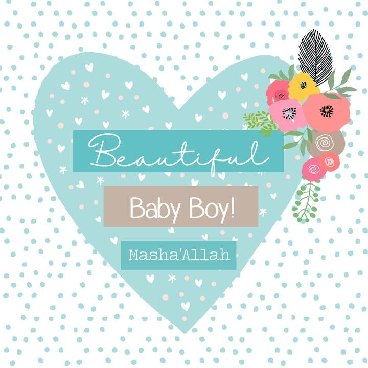 Beautiful Baby Boy Card - jubbas.com
