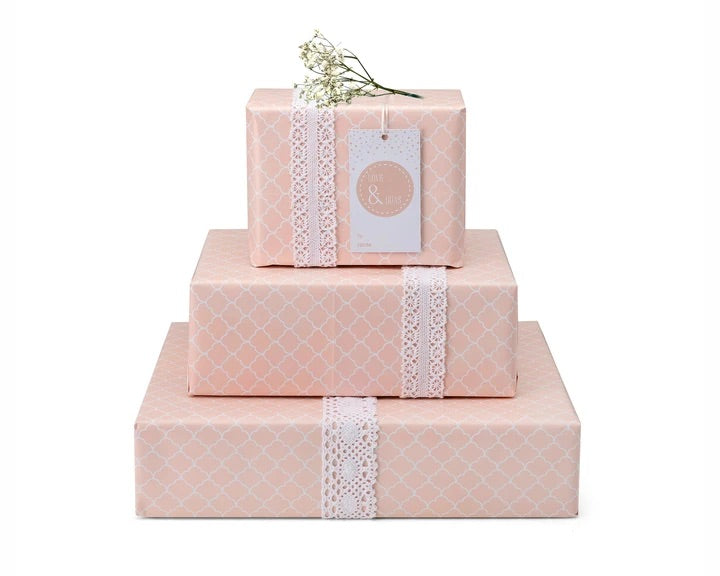 Love &amp; Du&#39;as Gift Wrap- Blush