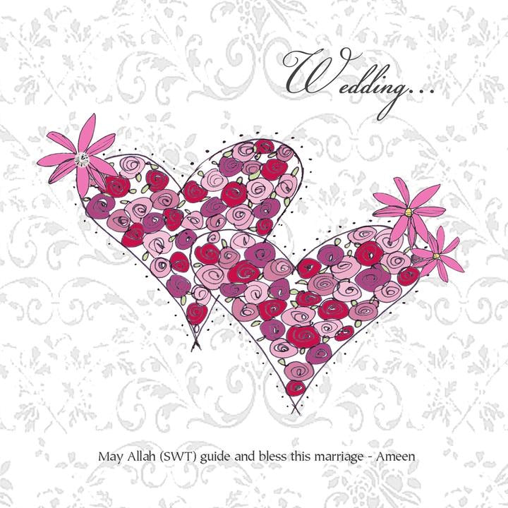 Floral Wedding card - jubbas.com