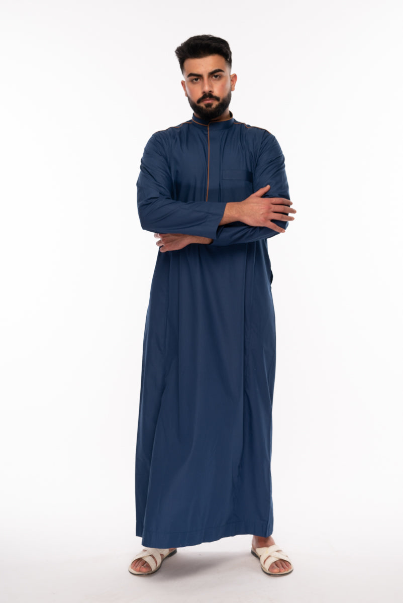 Blue Piping Kids Jubba - jubbas.com