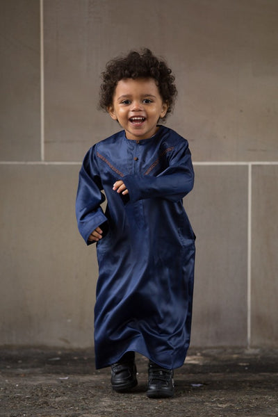 Navy Boys Omani Thobe