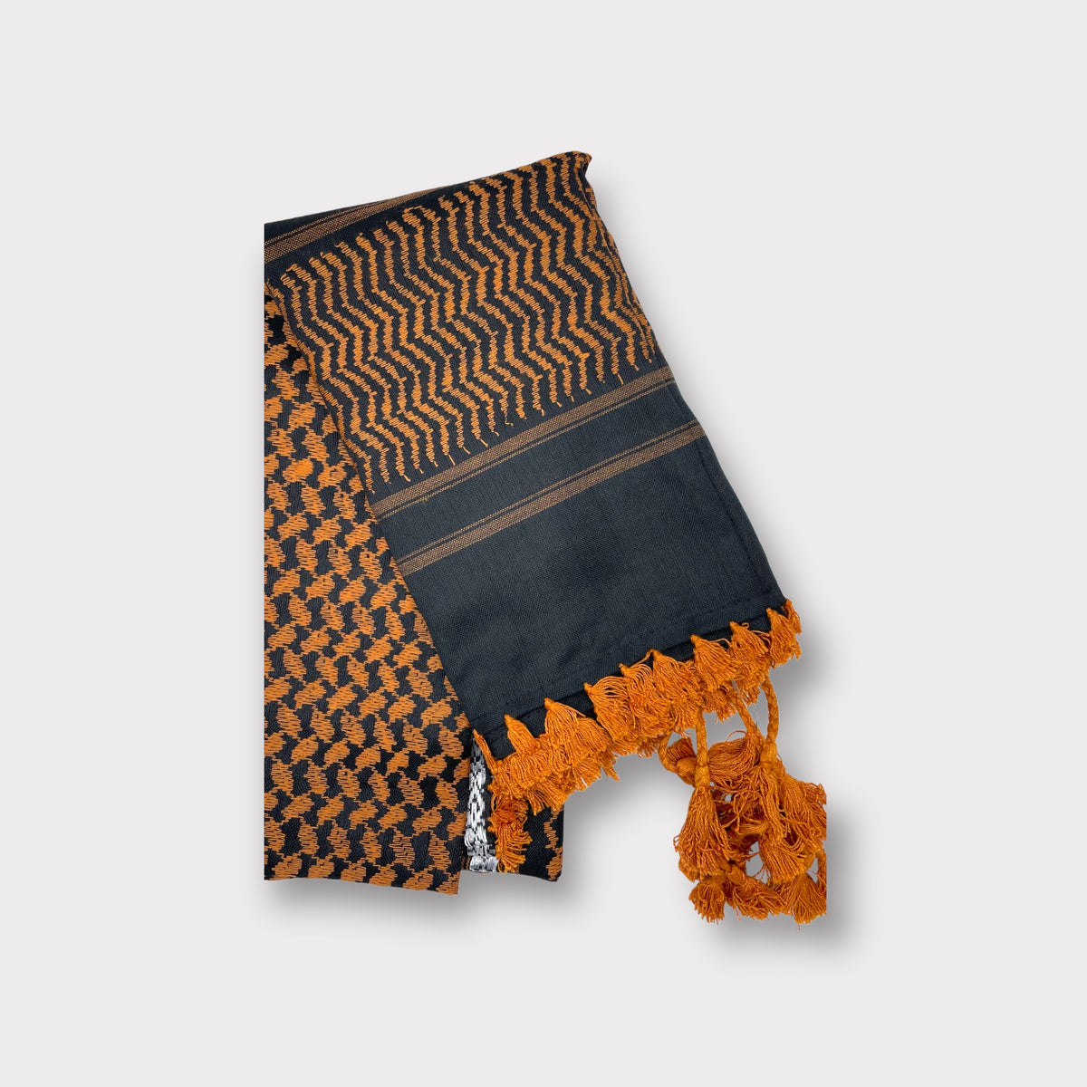 Orange Black Keffiyeh