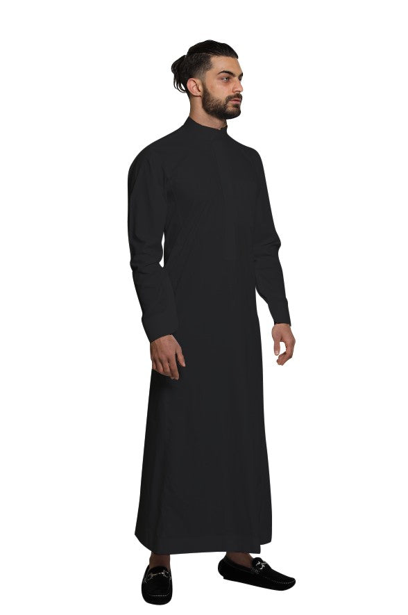 Round Collar Cuff Jubbah|Thobe - jubbascom