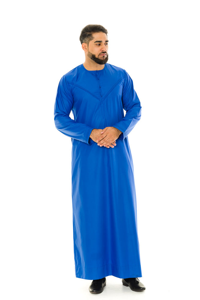 Royal Blue Pleat Junior Omani