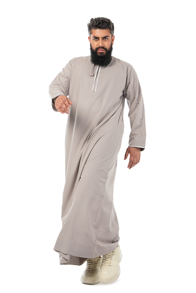 Silver Rust Habeel Thobe
