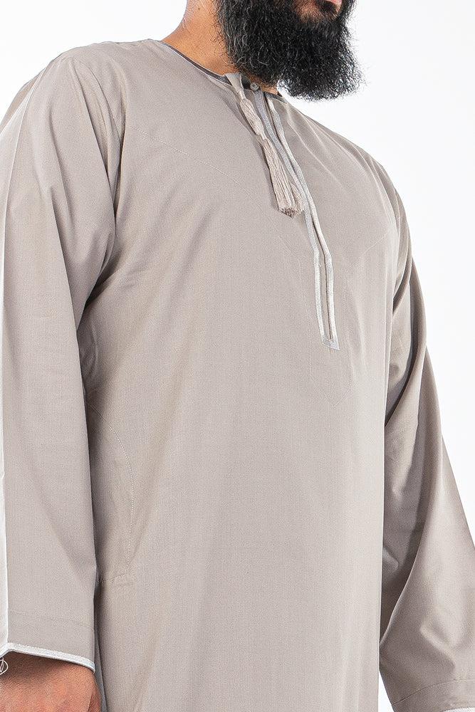 Silver Rust Habeel Thobe