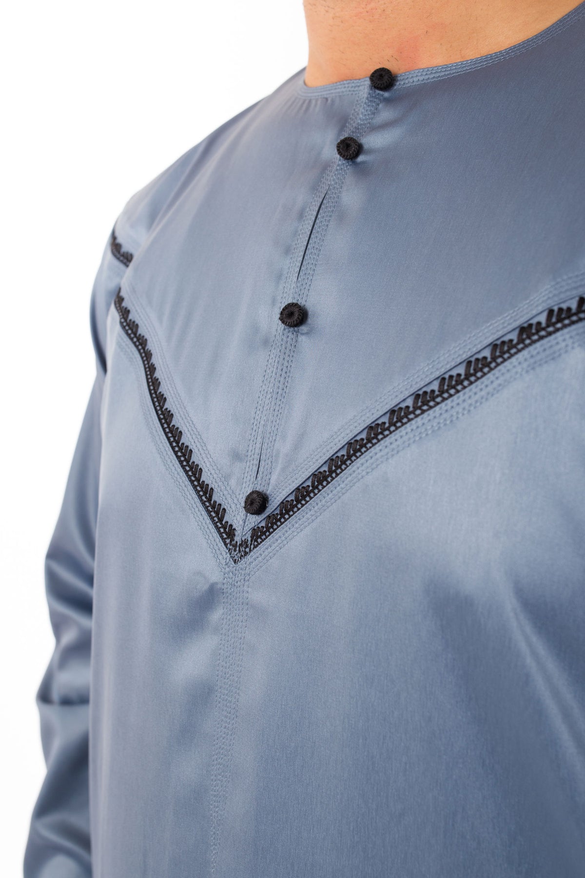 Steel Blue Omani Jubba