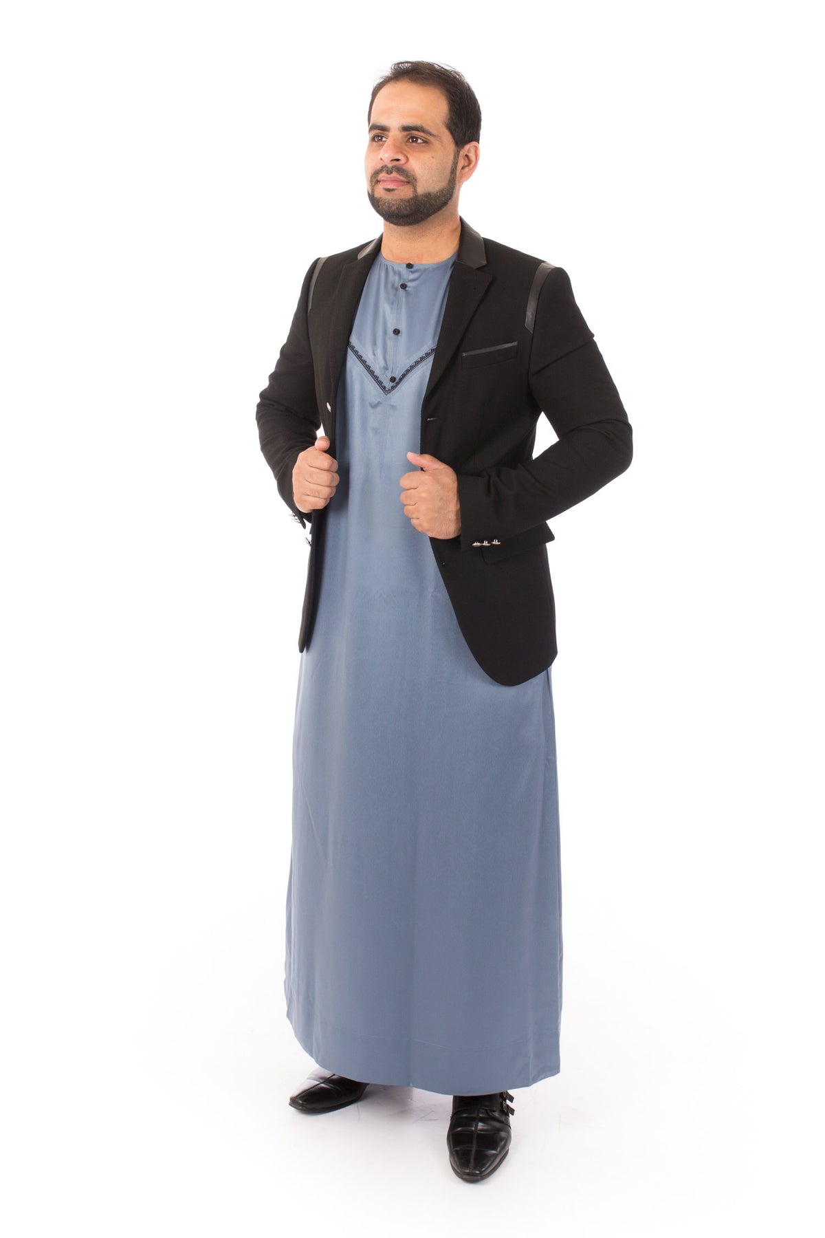 Steel Blue Omani Jubba
