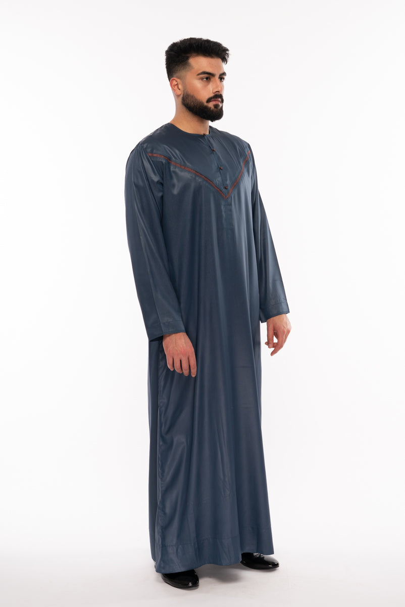 SS20 Teal Omani Jubba - jubbas.com