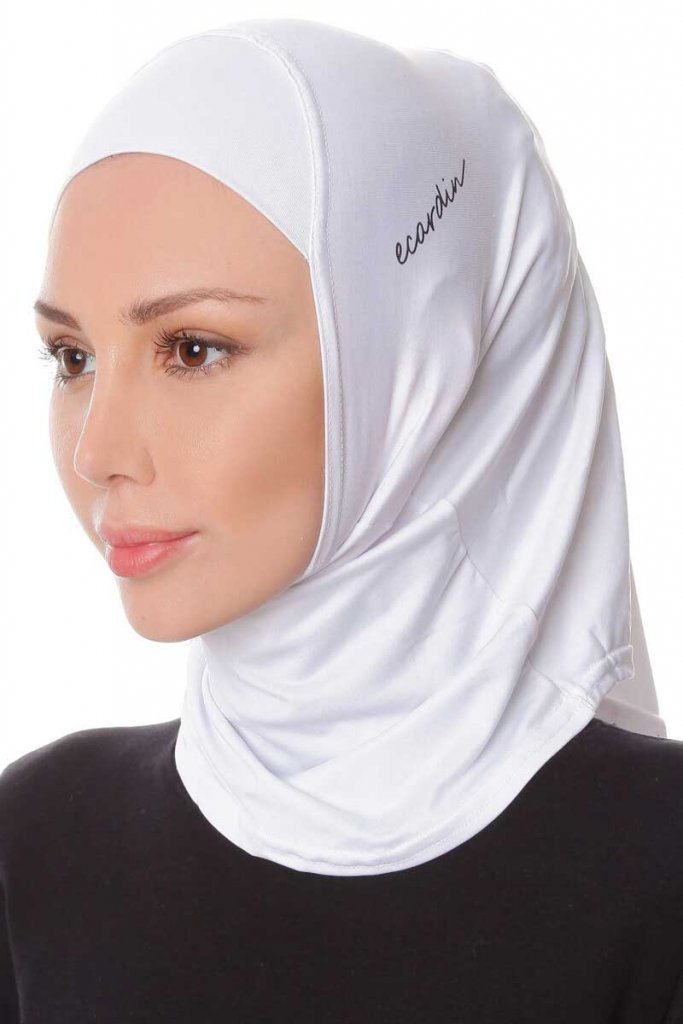 White Sports Hijab - jubbascom